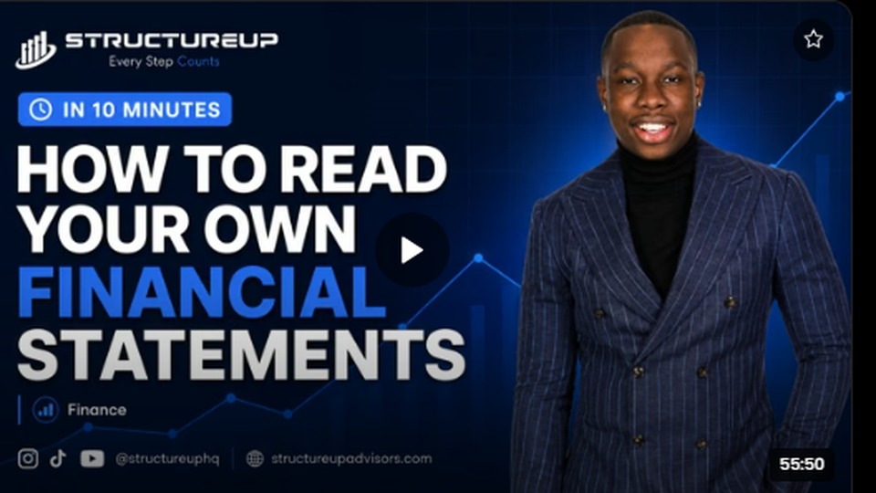 How to Read Your Own Financial Statements session